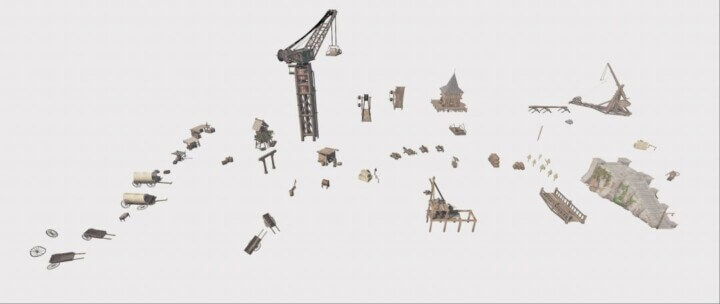 Rust Medieval Asset Pack Prefabs