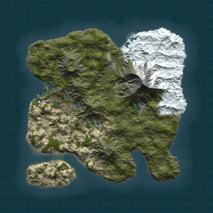 Rust Make yourself map BUNDLE | Landscape + 25 custom monuments + 27 custom places to build a base All Products