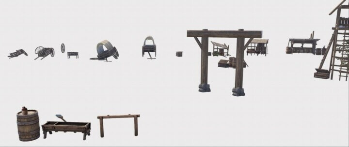 Rust Medieval Asset Pack Prefabs