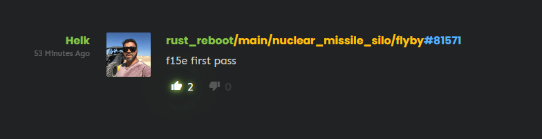 Helk Commit for f15e Jet for Rust