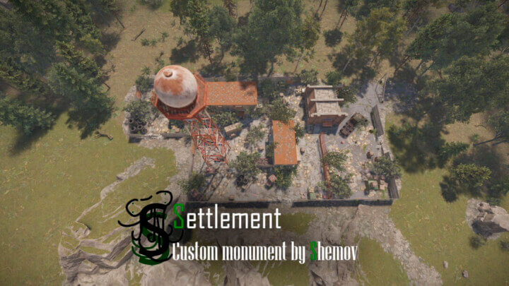 Rust Make yourself map BUNDLE | Landscape + 25 custom monuments + 27 custom places to build a base All Products
