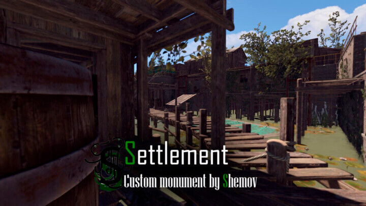 Rust Make yourself map BUNDLE | Landscape + 25 custom monuments + 27 custom places to build a base All Products