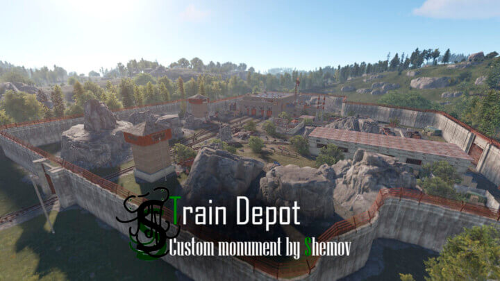 Rust Make yourself map BUNDLE | Landscape + 25 custom monuments + 27 custom places to build a base All Products