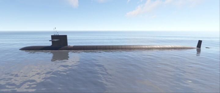 Rust Nuclear Attack Submarine Monument Prefabs