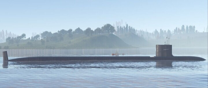 Rust Nuclear Attack Submarine Monument Prefabs