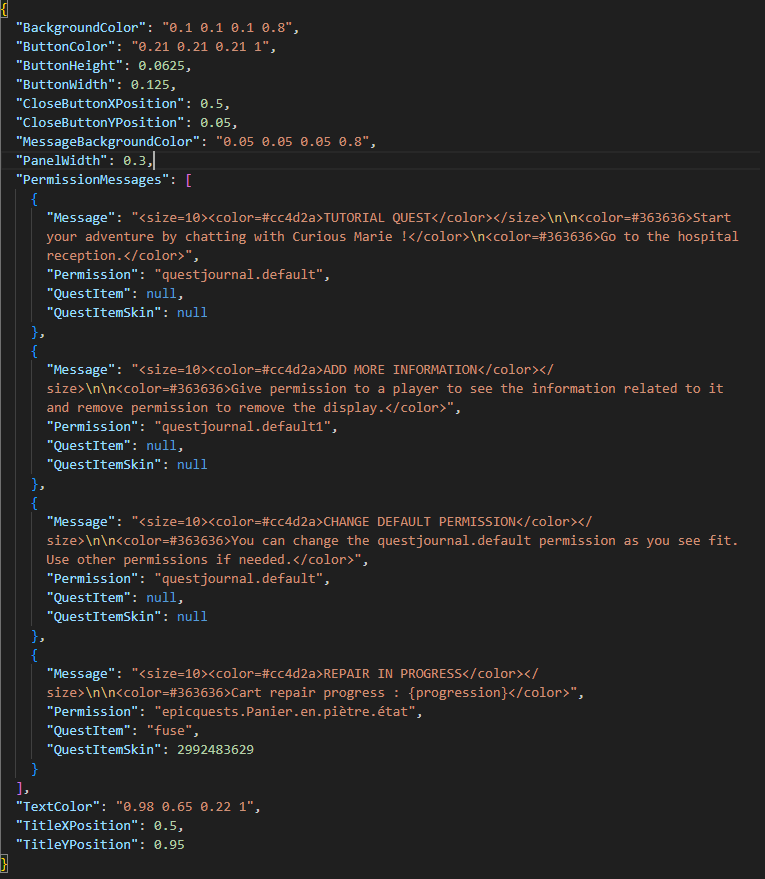 Quest Journal Rust Plugin - Lone Design