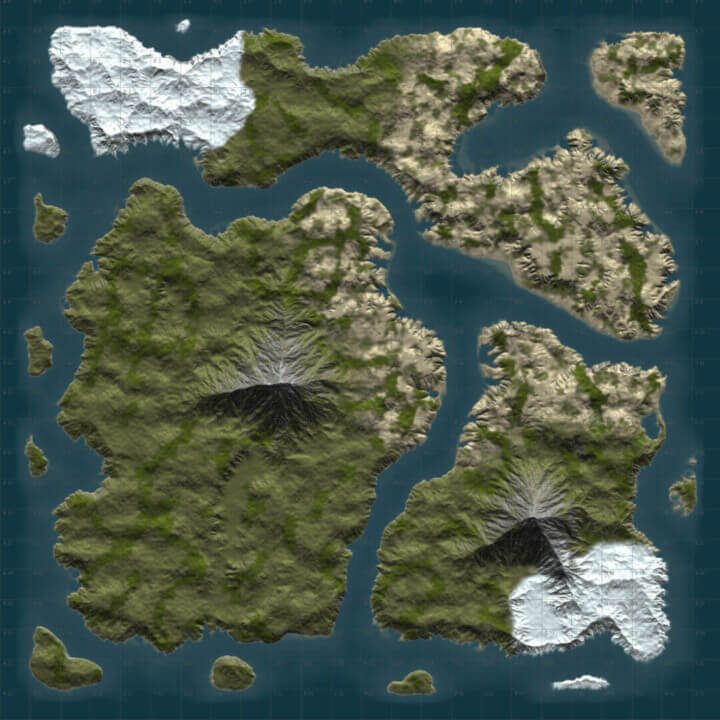 Rust DIY MAP BUNDLE 2 | Landscape + 25 custom monuments + 27 custom places to build a base All Products