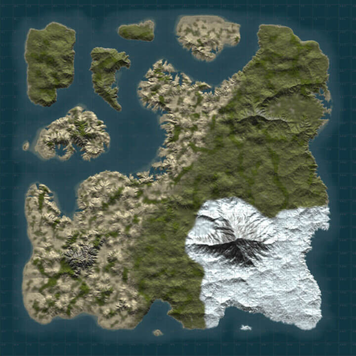 Rust DIY MAP BUNDLE 2 | Landscape + 25 custom monuments + 27 custom places to build a base All Products