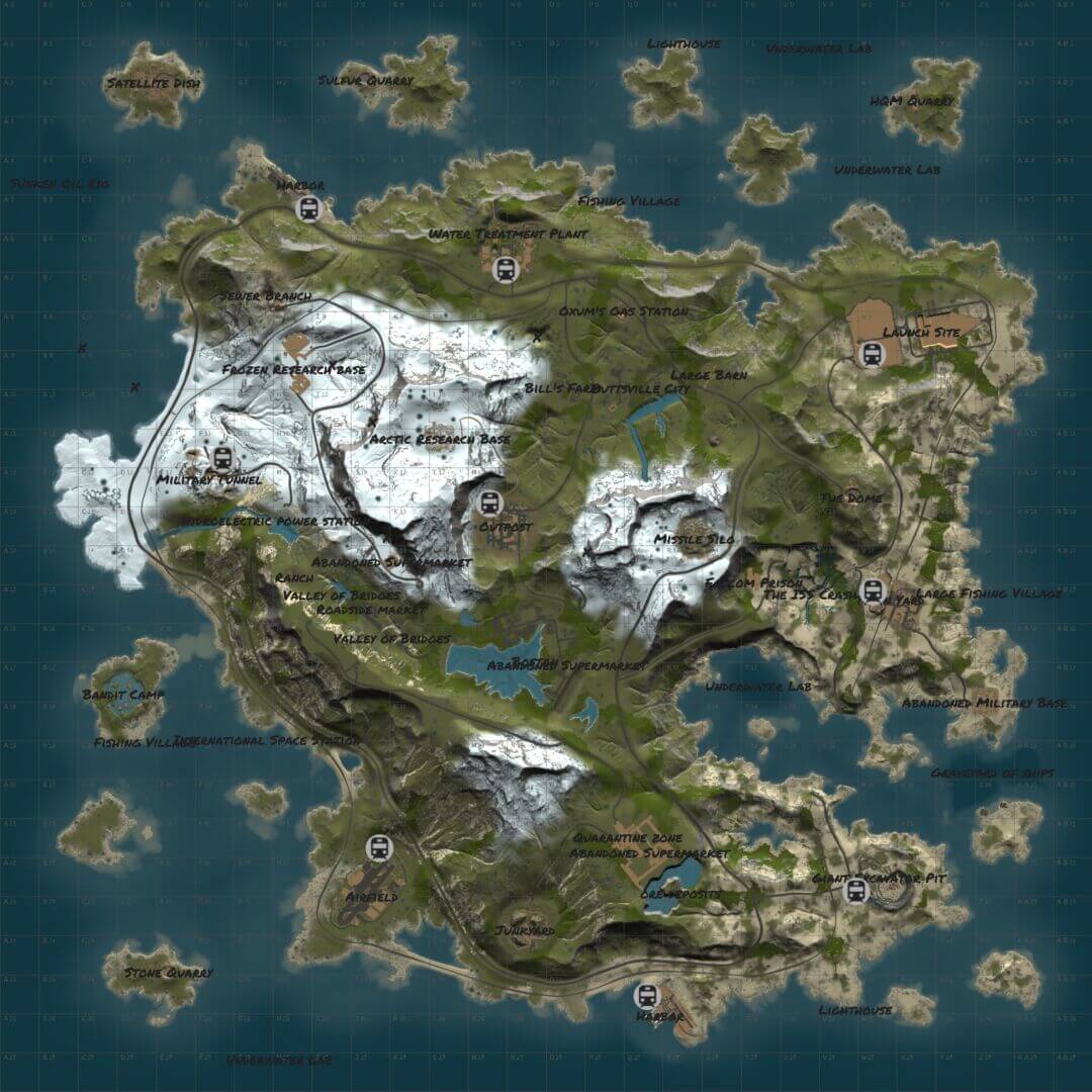Rust Map Bo2 Boston: New Land Custom Rust Map - Lone Design