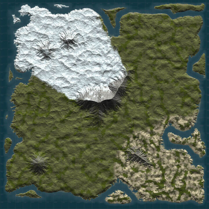 Rust DIY MAP BUNDLE 2 | Landscapes + 25 custom monuments + 27 custom places to build a base All Products