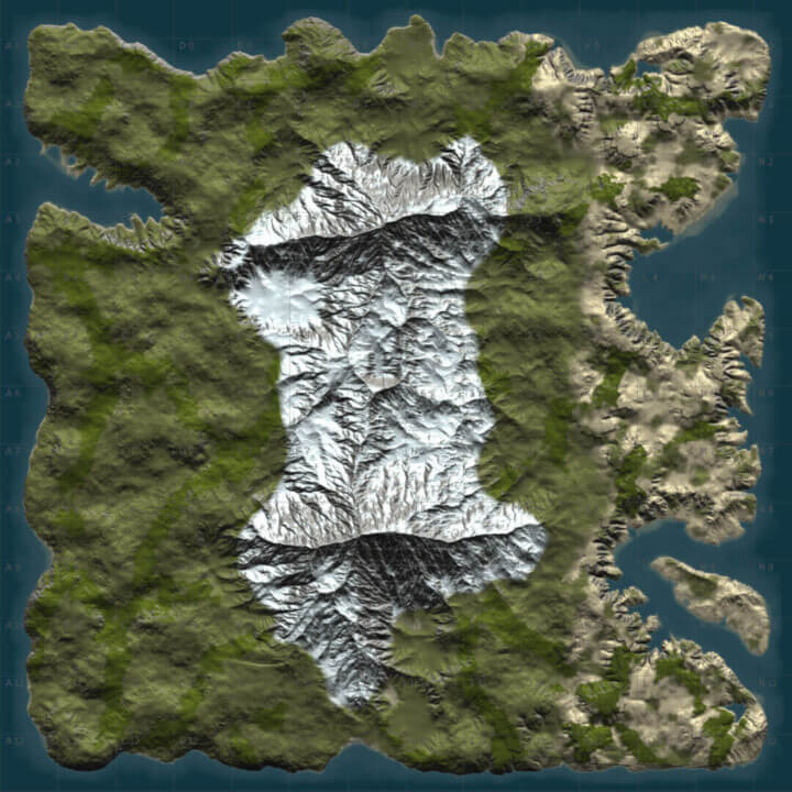 Rust DIY MAP BUNDLE 2 | Landscapes + 25 custom monuments + 27 custom places to build a base All Products