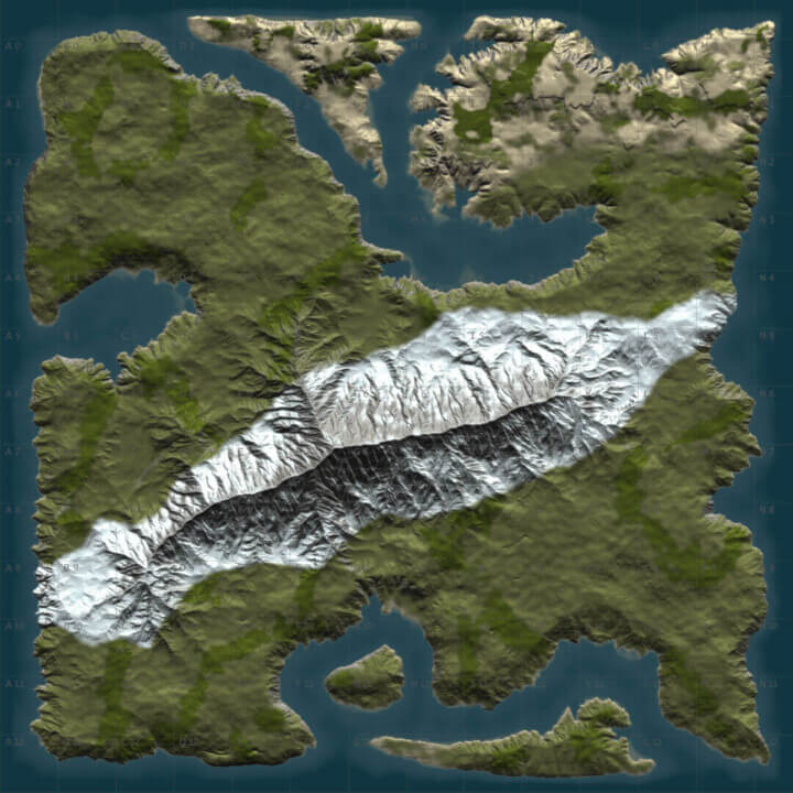 Rust DIY MAP BUNDLE | Landscape + 25 custom monuments + 27 custom places to build a base All Products