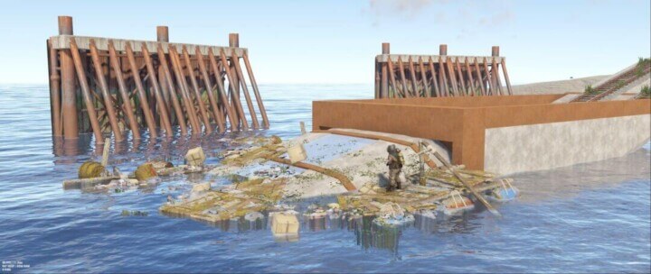 Rust Submerged Railway Pack Prefabs