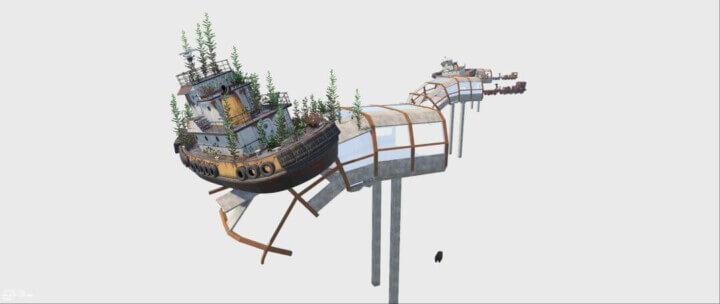 Rust Submerged Railway Pack Prefabs