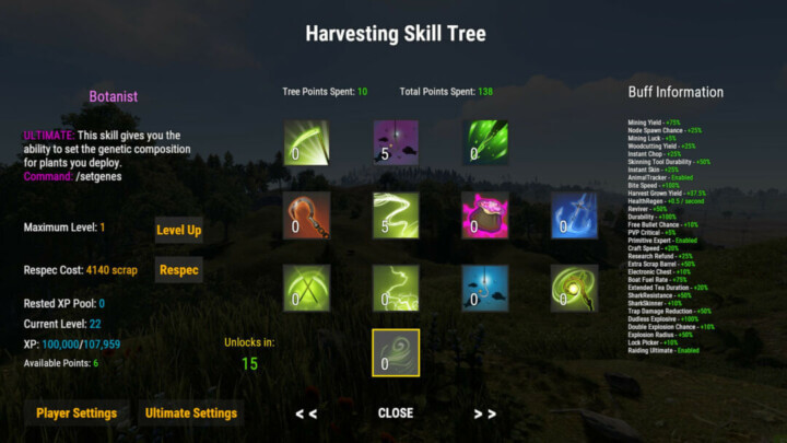 Skill Tree 7 Rust Skill Tree All Products