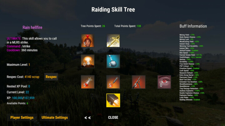 Skill Tree 10 Rust Skill Tree All Products