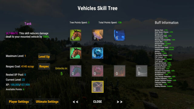 Skill Tree - Lone Design