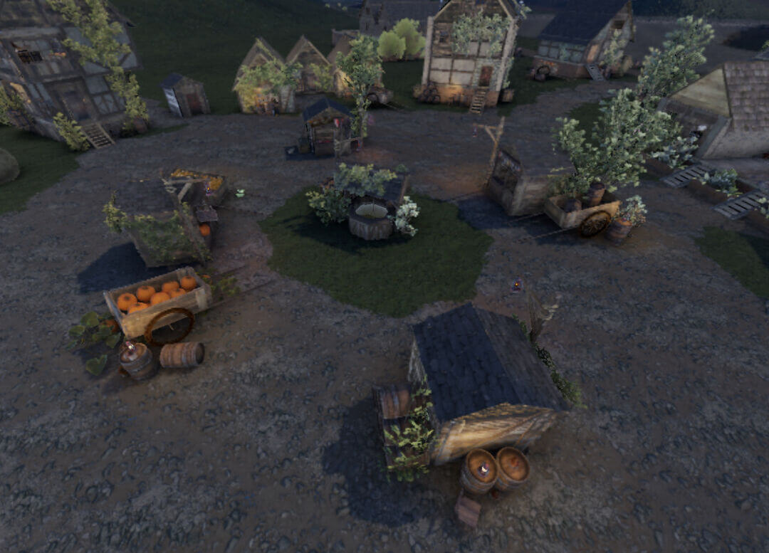 Medieval Market Custom Rust Prefab - Lone Design