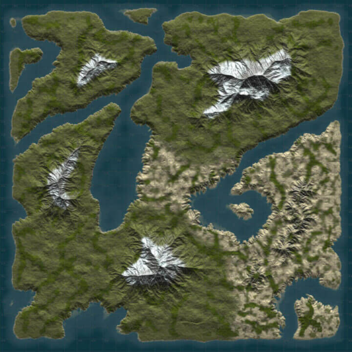 Rust DIY MAP BUNDLE 2 | Landscapes + 25 custom monuments + 27 custom places to build a base All Products