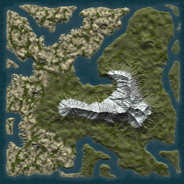 Rust DIY MAP BUNDLE 2 | Landscapes + 25 custom monuments + 27 custom places to build a base All Products