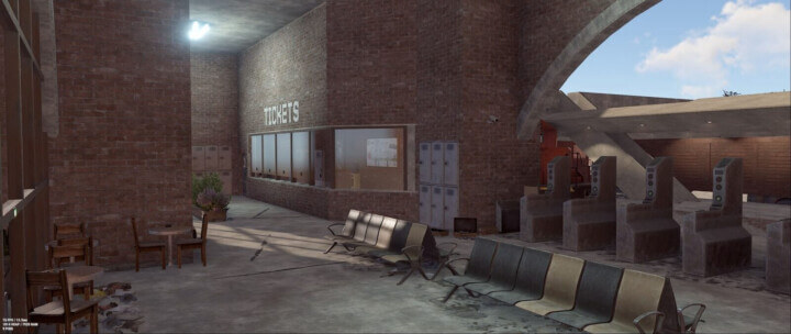 Rust Large Railway Station All Products