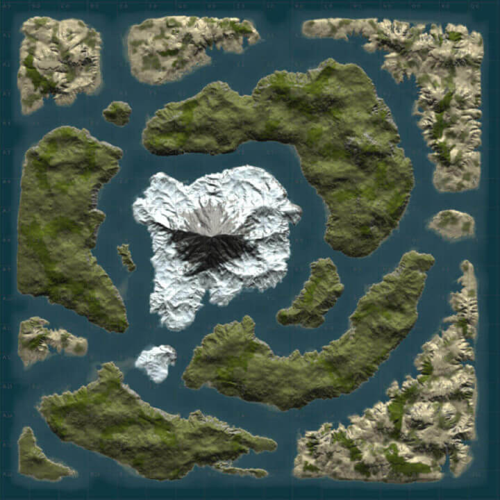 Rust DIY MAP BUNDLE 2 | Landscapes + 25 custom monuments + 27 custom places to build a base All Products