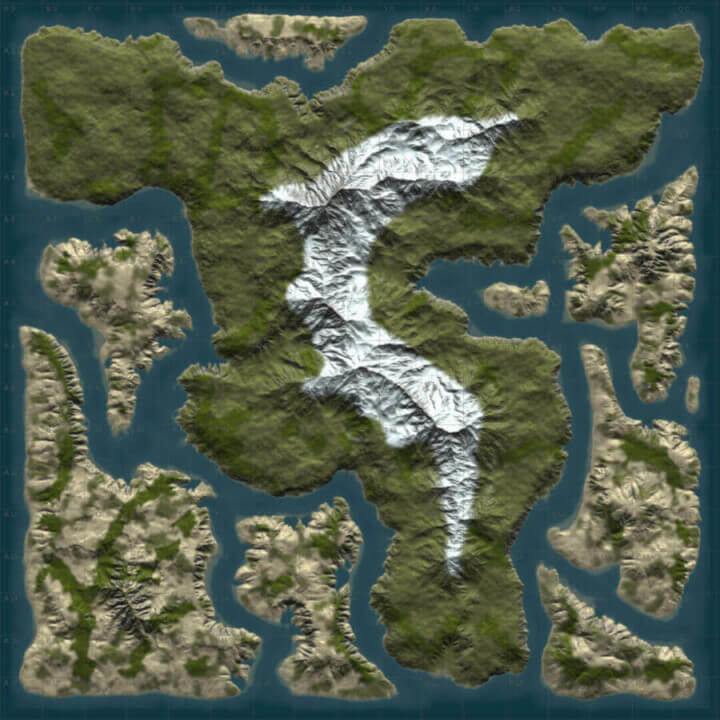 Rust DIY MAP BUNDLE | Landscape + 25 custom monuments + 27 custom places to build a base All Products