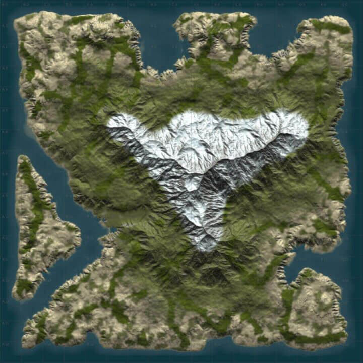 Rust DIY MAP BUNDLE | Landscape + 25 custom monuments + 27 custom places to build a base All Products