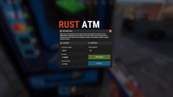 Rust ATM (Cash Machine) All Products