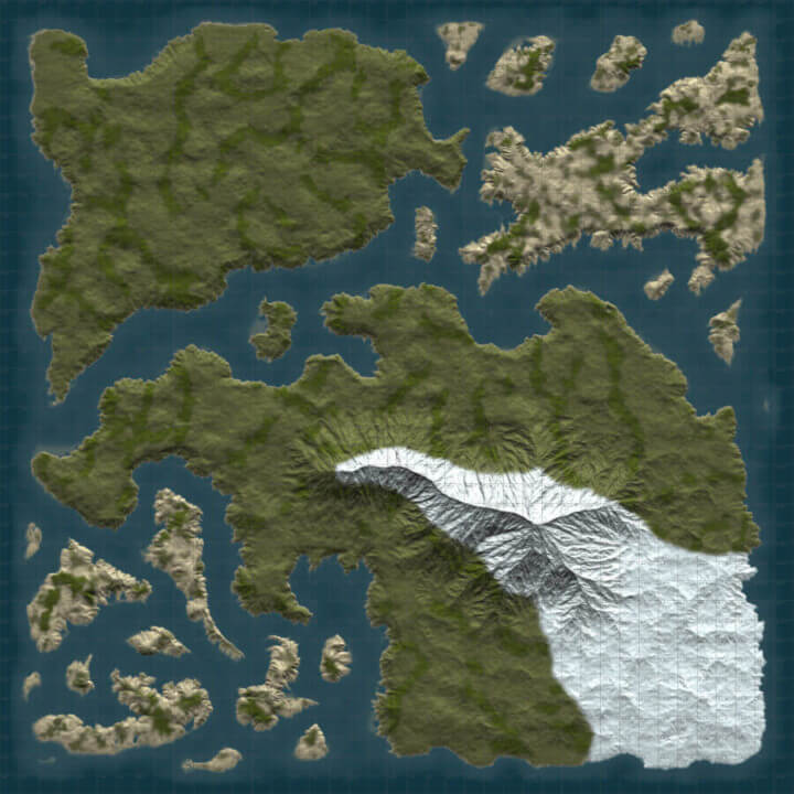 Rust DIY MAP BUNDLE | Landscape + 25 custom monuments + 27 custom places to build a base + Finished Map All Products