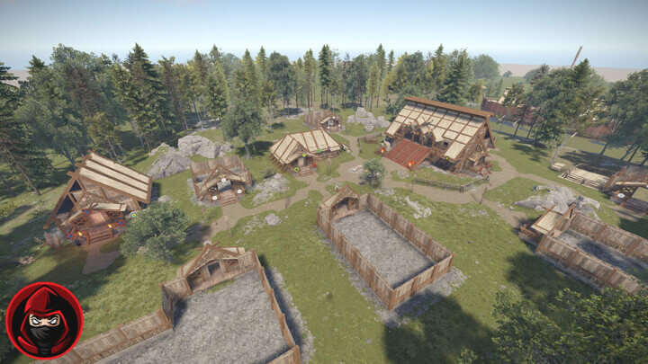 Rust Helheim Village - Viking / Medieval RP Prefabs