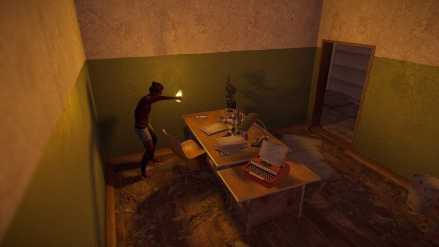 In the office located inside of the supermarket you may find a greencard on the desk and a crate spawn.