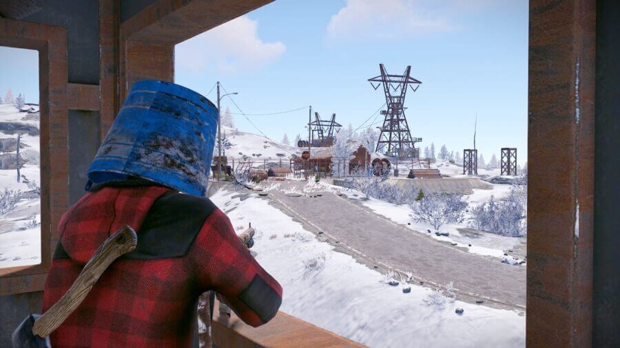 The visibility you have if you build a base nearby the parking area of Sewer Branch.
