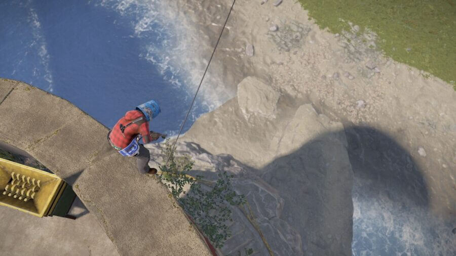 Monument roofcampers are certainly a possibility. Be mindful when approaching or use this to your advantage when expecting someone running up to the monument.
