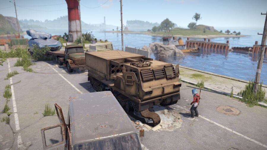 The MLRS at the Ferry Terminal is Not a functioning one.