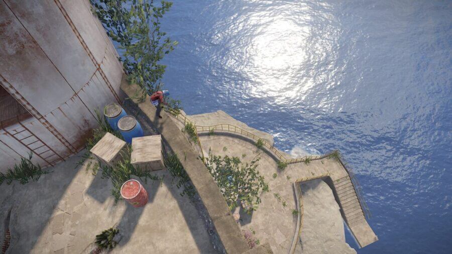 Another visual of the easily camp-able mid-section the lighthouse has to offer.