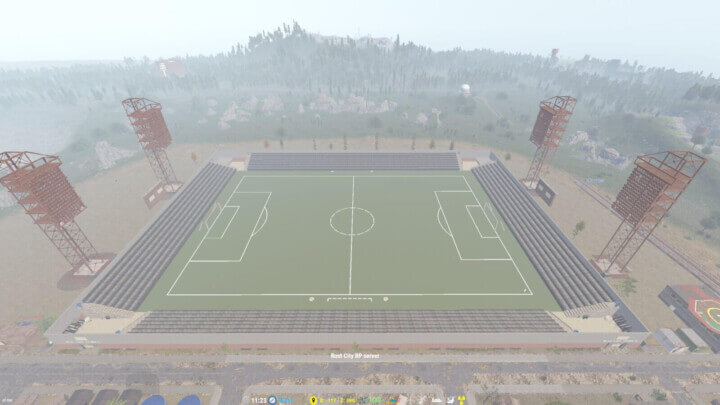 Stadium view from the side