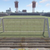 Behind the goal view