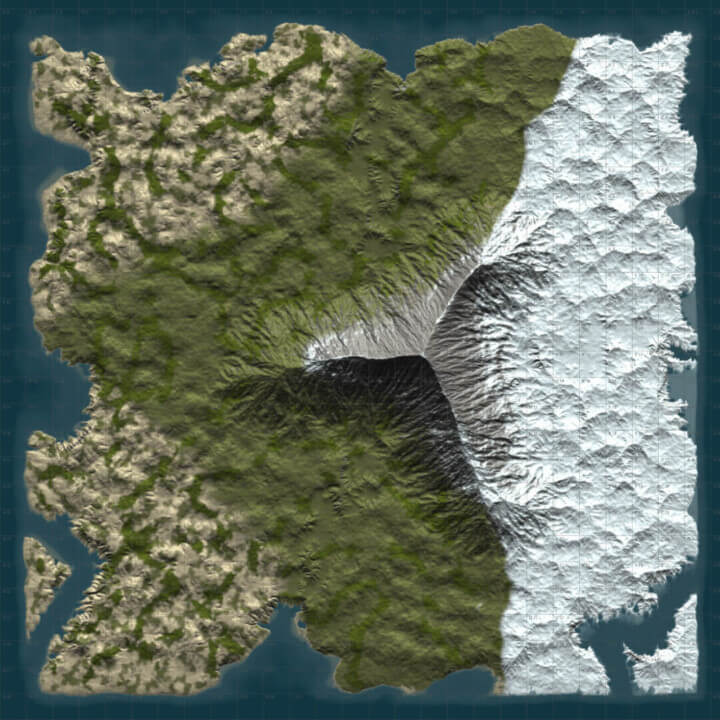 Rust DIY MAP BUNDLE 2 | Landscapes + 25 custom monuments + 27 custom places to build a base + Finished MAP All Products