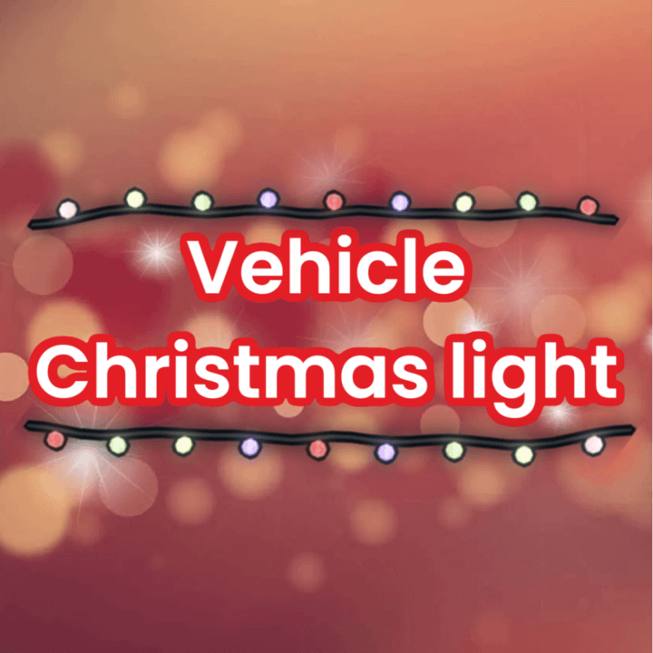 Vehicle Christmas lights easily adds christmas lights to any Rust vehicle!