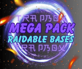 Absolutely massive raidable bases mega pack including 200+ customized bases!