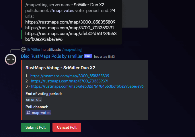 Discord RustMaps Polls 1 Rust Discord RustMaps Polls All Products