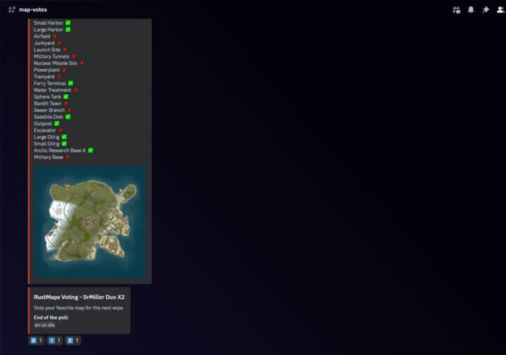 Discord RustMaps Polls 2 Rust Discord RustMaps Polls All Products