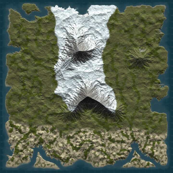 Rust DIY MAP BUNDLE | Landscape + 25 custom monuments + 27 custom places to build a base + Finished Map All Products