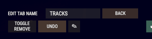 Change name of a tab in the UI