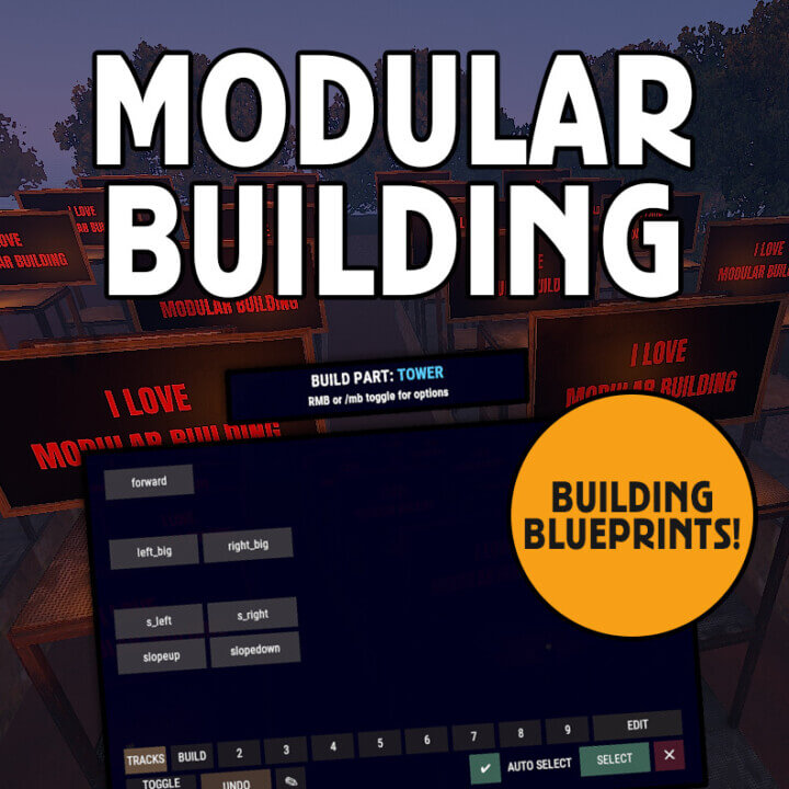 Modular Building for RUST. Copy, organize and re-build as many times as you want