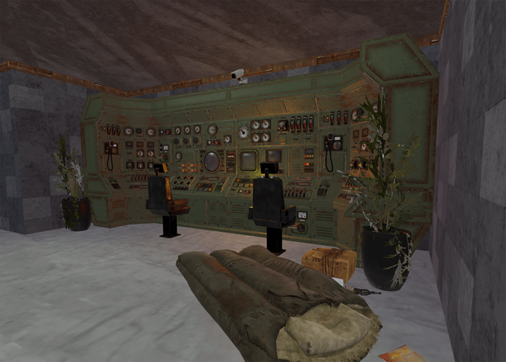 Rust Heli Tower with Glass Prefabs