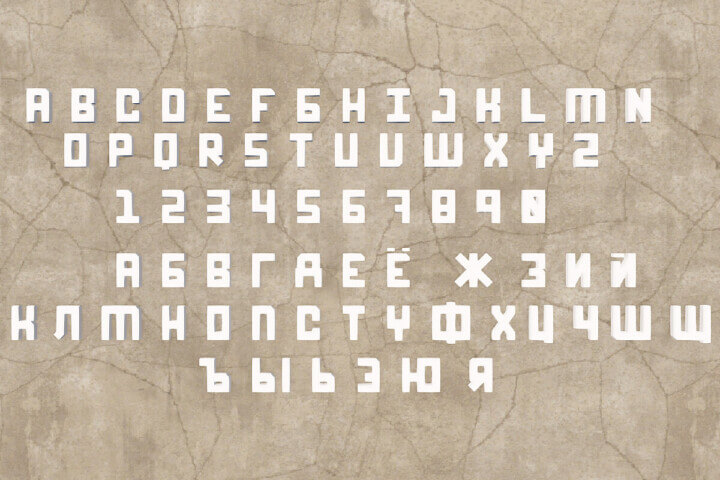 Soviet Font Pack 2 Rust Soviet Font Pack Prefabs