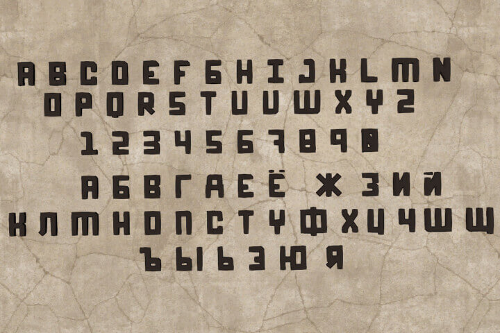 Soviet Font Pack 3 Rust Soviet Font Pack Prefabs