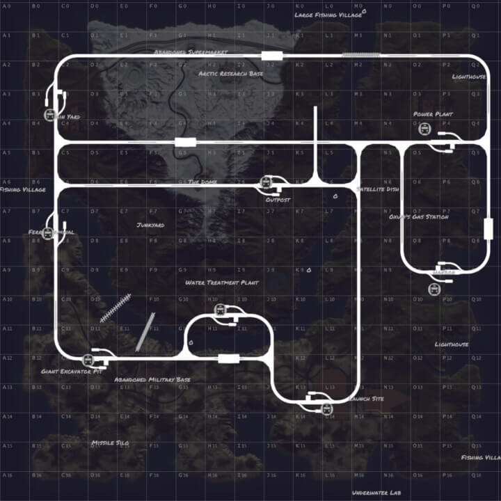 Rust Bundle of 4 maps 2500 size All Products